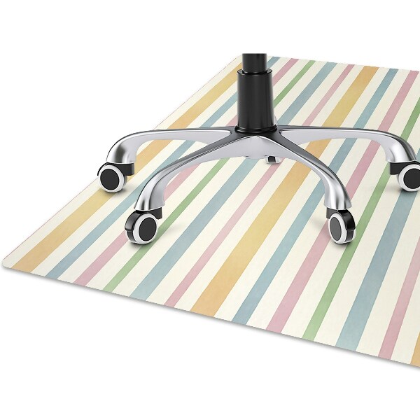 Alfombra silla ordenador Líneas coloridas