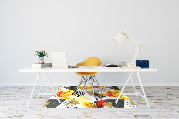Alfombra silla ordenador Triángulos geométricos