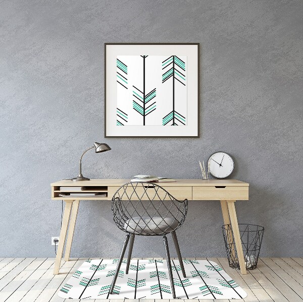 Alfombra silla ordenador Flechas de patrones