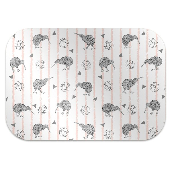 Alfombra silla ordenador Patrón de pájaros kiwi