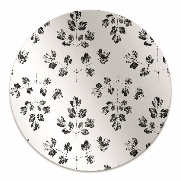 Alfombra silla ordenador Patrón en blanco y negro
