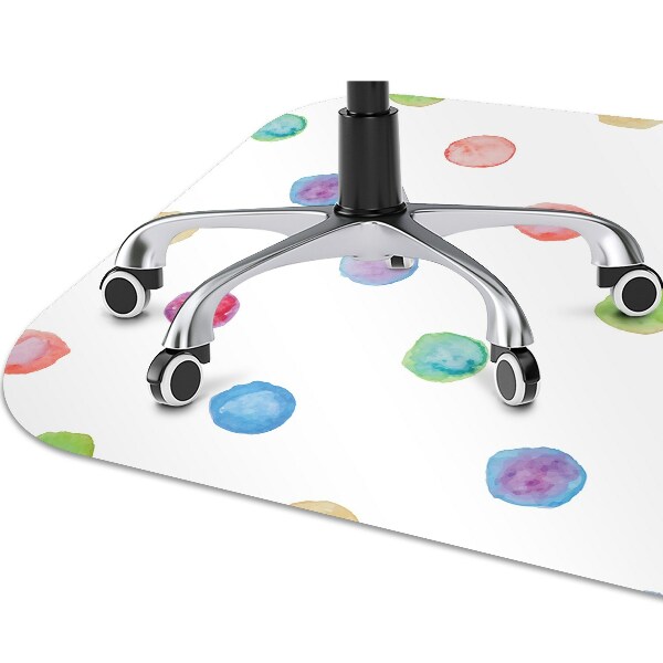 Alfombra silla ordenador Puntos coloridos