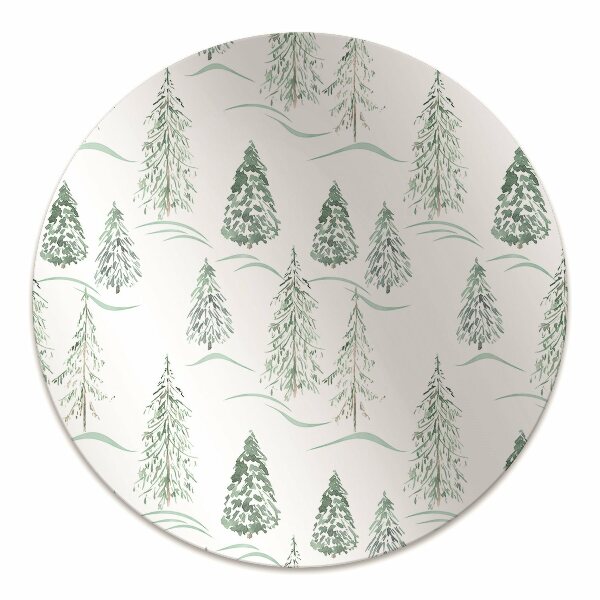 Alfombra para silla de escritorio Árbol de navidad de invierno