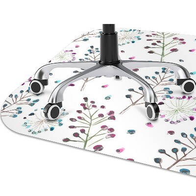 Alfombra silla ordenador Motivo floral