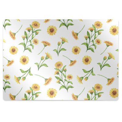 Alfombrilla para silla de escritorio Girasoles