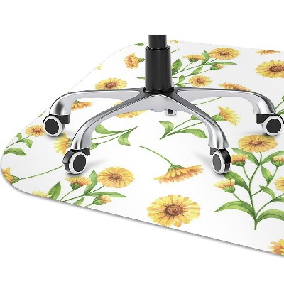 Alfombrilla para silla de escritorio Girasoles