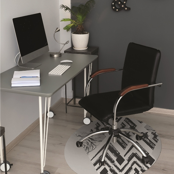 Alfombra para silla de escritorio Triangulos