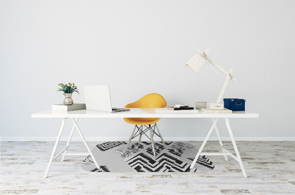 Alfombra para silla de escritorio Triangulos