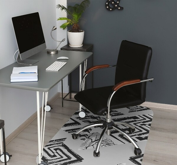 Alfombra para silla de escritorio Triangulos