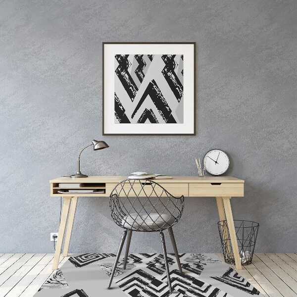 Alfombra para silla de escritorio Triangulos