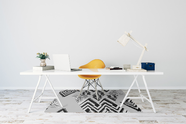 Alfombra para silla de escritorio Triangulos
