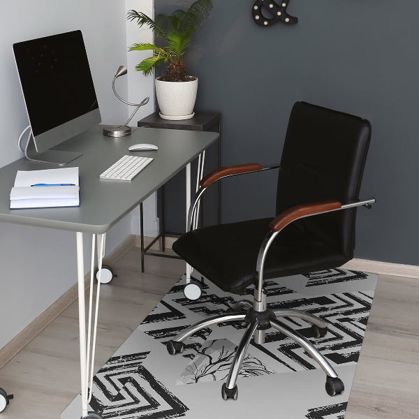 Alfombra para silla de escritorio Triangulos