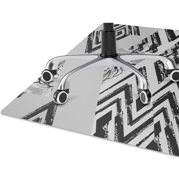 Alfombra para silla de escritorio Triangulos