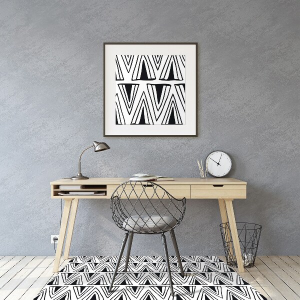Alfombra para silla de escritorio Patrón de triángulos boho