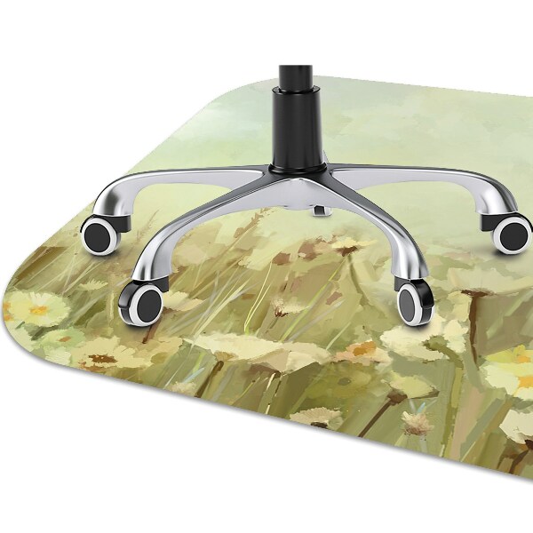 Alfombra para silla de escritorio Flores de campo
