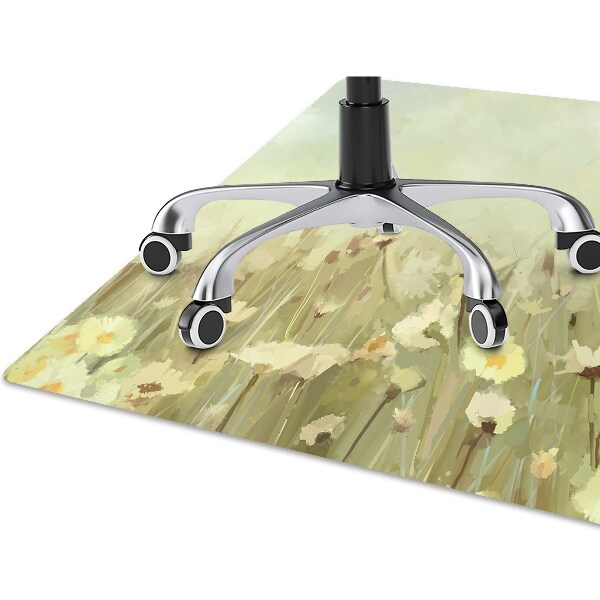 Alfombra para silla de escritorio Flores de campo