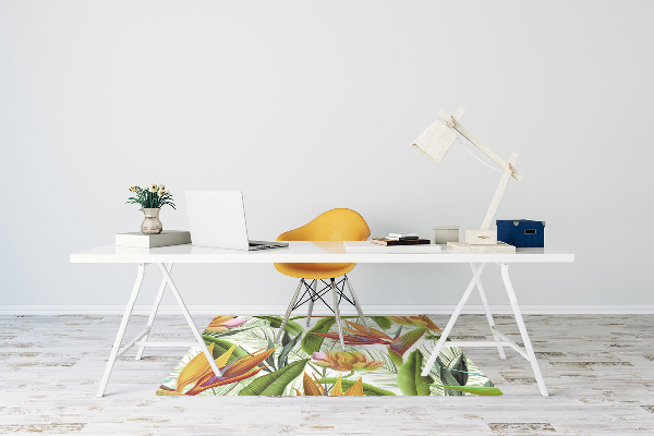 Alfombrilla para silla de escritorio Plantas tropicales