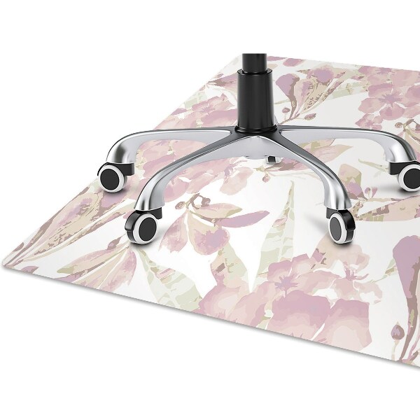 Alfombrilla para silla de escritorio Hibisco rosa pálido