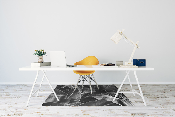 Alfombra silla ordenador Hojas grandes