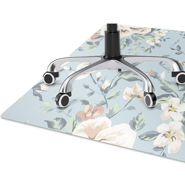 Alfombra silla ordenador Flores estilo vintage