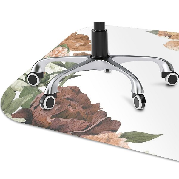 Alfombra silla ordenador Peonies vintage