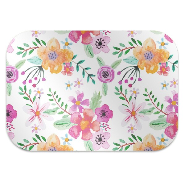 Alfombra silla escritorio Dibujo de flores