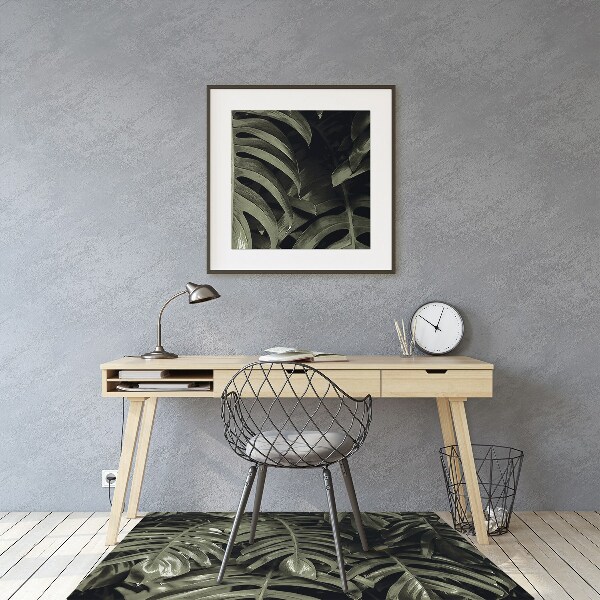 Alfombra para silla de escritorio Hojas de banana