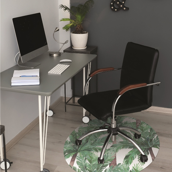 Alfombra para silla de escritorio Palmeras tropicales