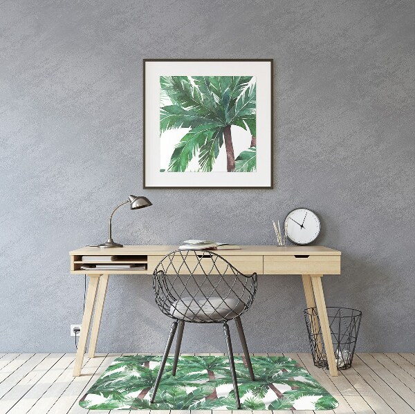 Alfombra para silla de escritorio Palmeras tropicales
