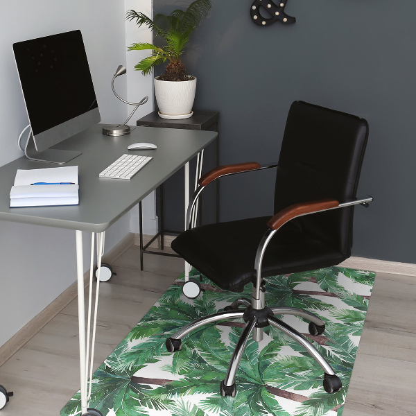 Alfombra para silla de escritorio Palmeras tropicales