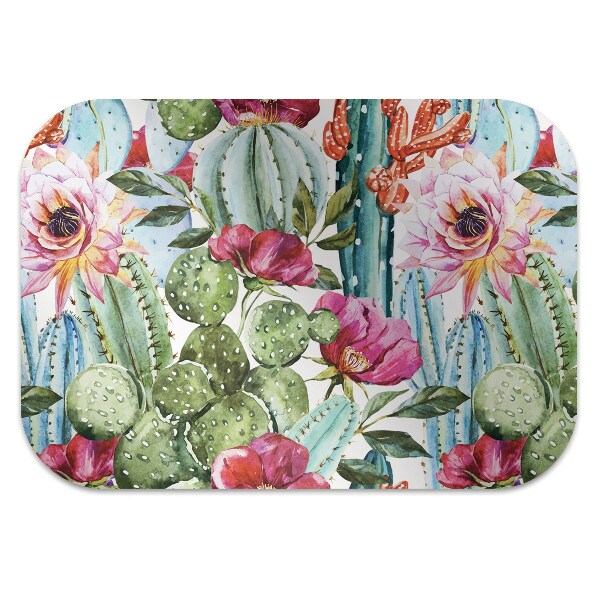 Alfombra protectora suelo para silla Jardín tropical