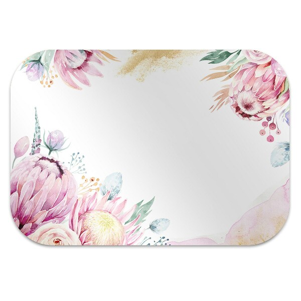 Alfombra silla ordenador Marco floral