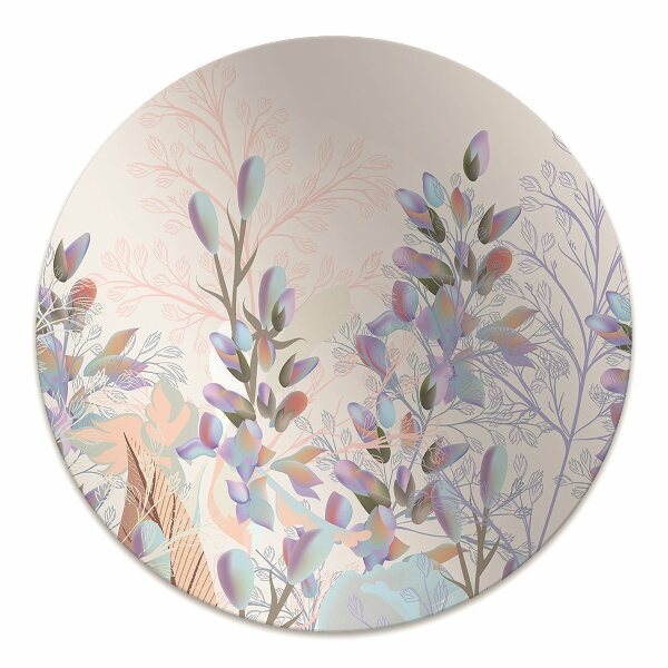 Alfombra silla ordenador Hojas pastel