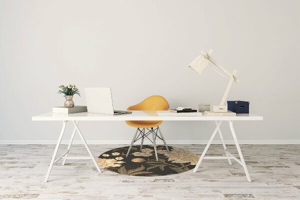 Alfombra silla ordenador Peonía blanca