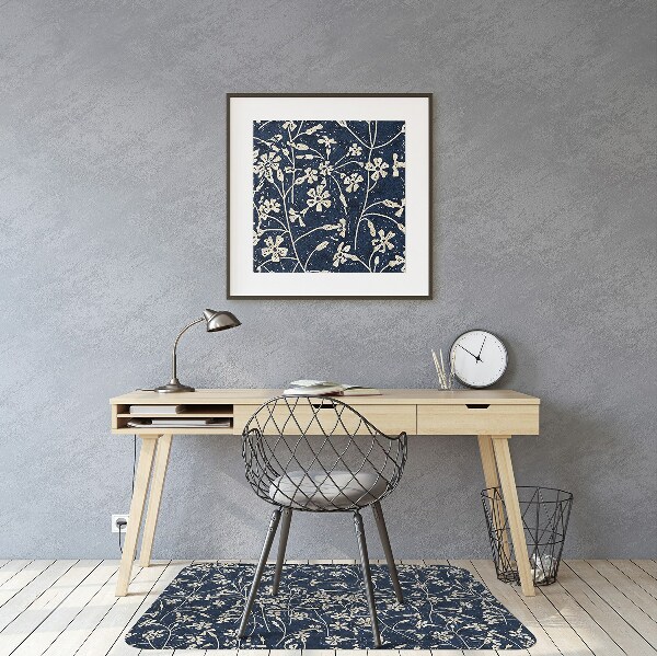 Alfombrilla para silla de escritorio Patrón floral