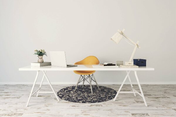 Alfombrilla para silla de escritorio Patrón floral