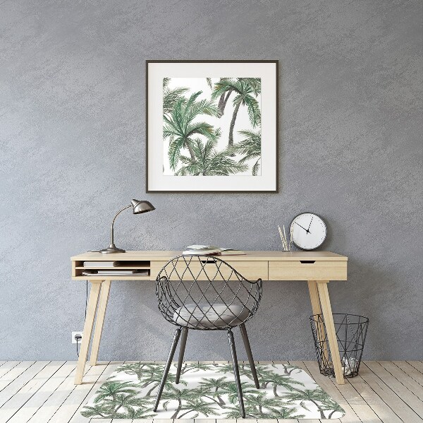 Alfombra para silla de escritorio Palmeras tropicales