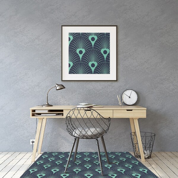 Alfombra silla ordenador Diseño de neón