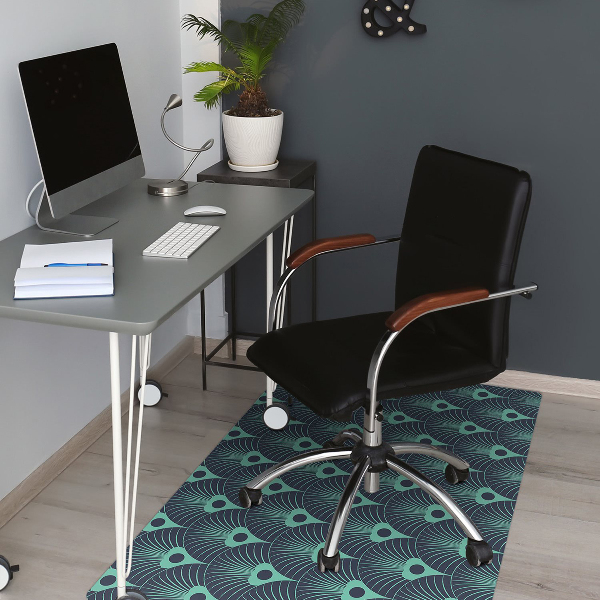 Alfombra silla ordenador Diseño de neón