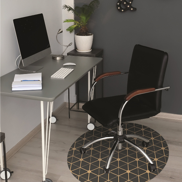 Alfombra silla ordenador Hexágonos