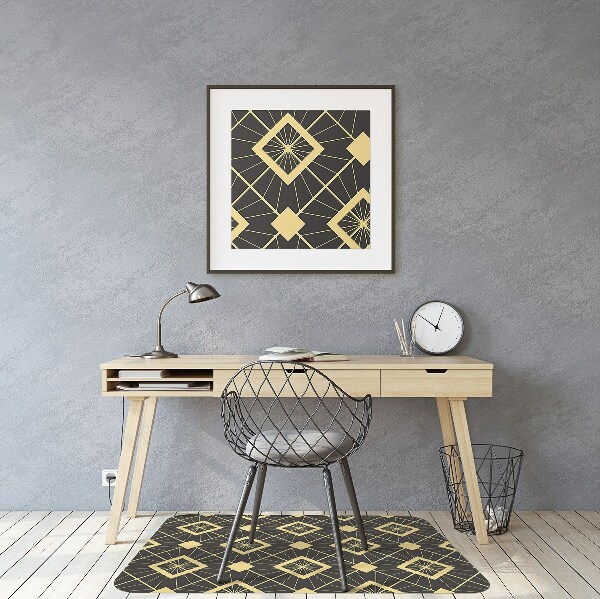 Alfombra silla ordenador Patrón retro