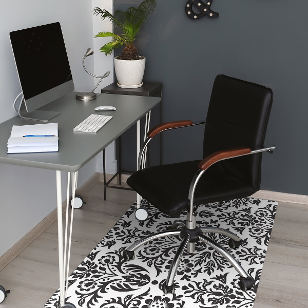 Alfombra para silla de escritorio Patrón floral