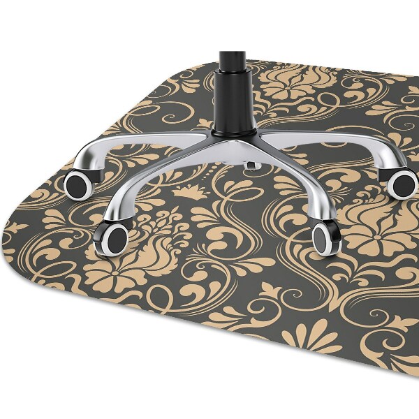 Alfombra para silla de escritorio Ornamento dorado