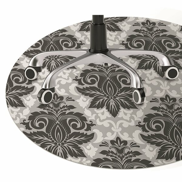 Alfombra silla ordenador Patrón gris