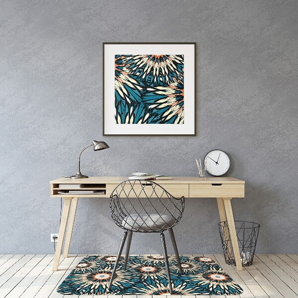 Alfombra silla ordenador Hermoso mandala