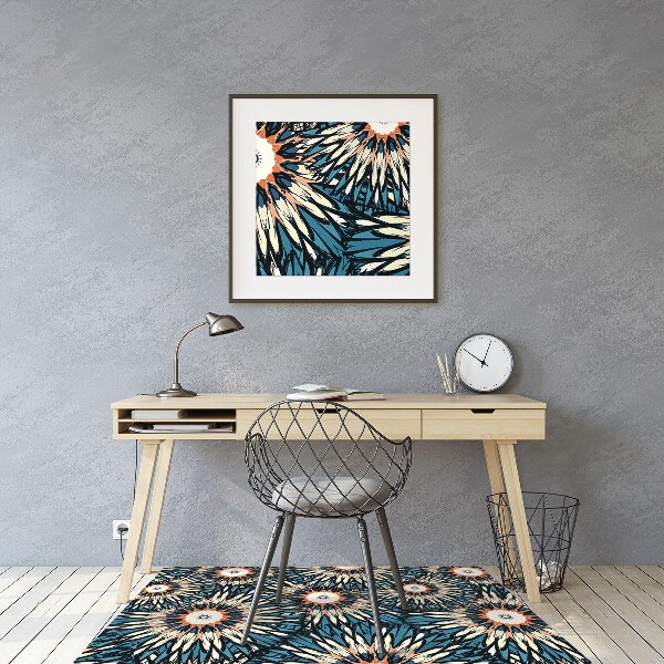 Alfombra silla ordenador Hermoso mandala