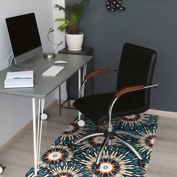 Alfombra silla ordenador Hermoso mandala