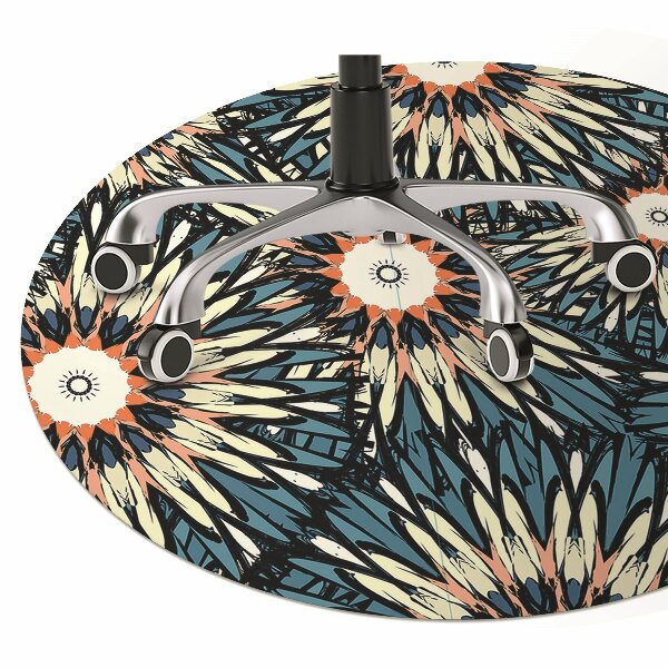 Alfombra silla ordenador Hermoso mandala