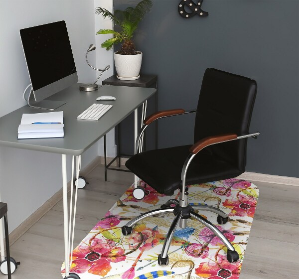 Alfombrilla para silla de escritorio Motivos indios