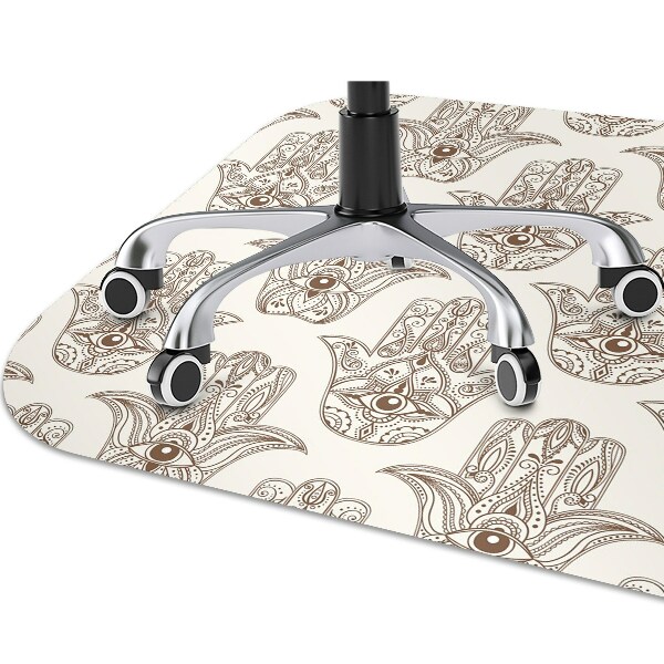 Alfombra para silla de escritorio Símbolo marrón